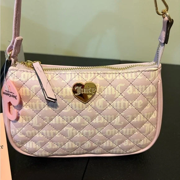 Juicy Couture Light Pink Quilted Shoulder Bag - Picture 3 of 3